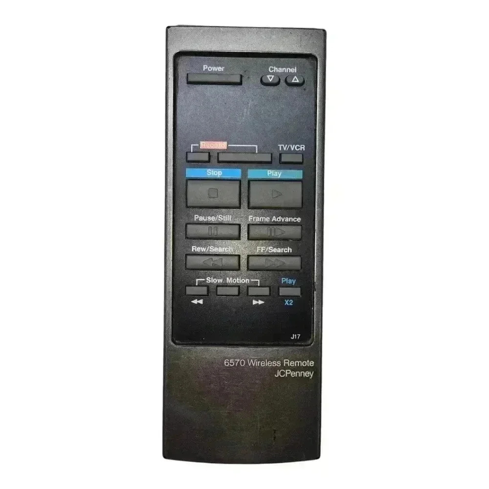 JC Penny *READ* 6570 Wireless Remote Control J17 VSQS0480 VKE 30528 Gray Black
